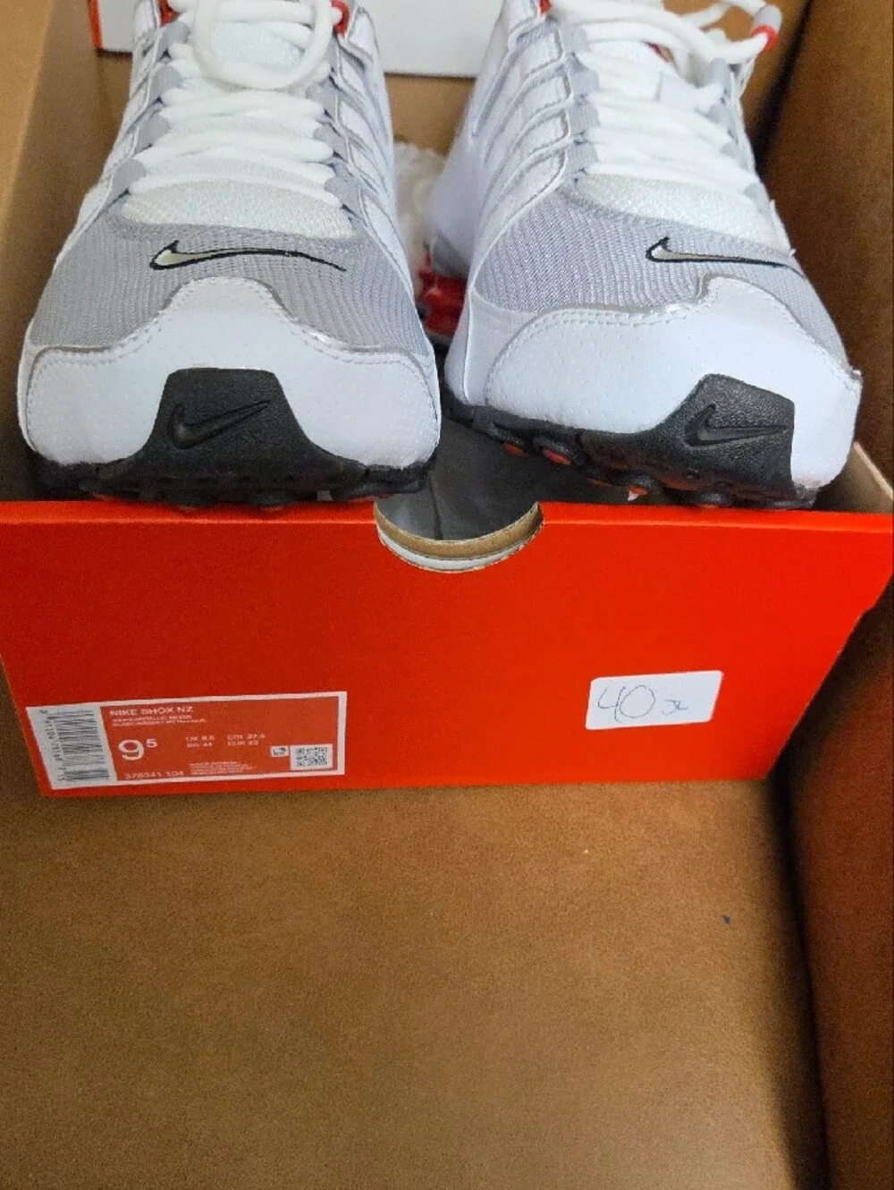 Nike Men’s White , Red and metallic SHOX Sneakers. Price Is Fair at $65
